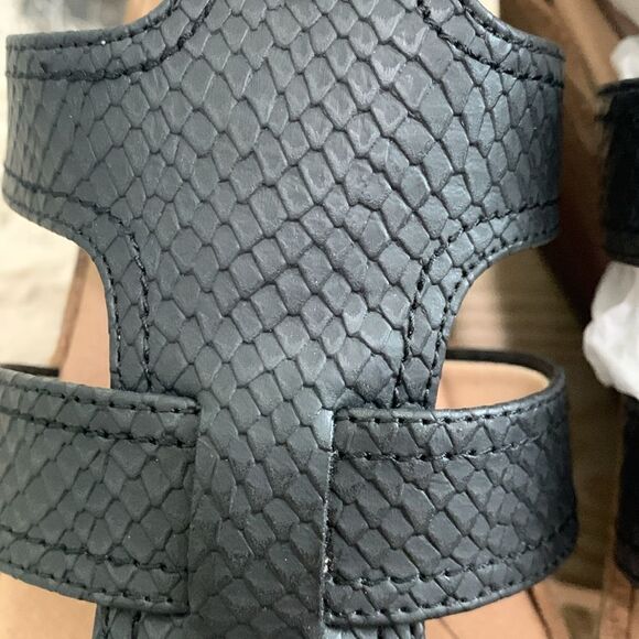 Dr. Scholl's Shoes Women's Long Island Ankle Straps Black Sandal Size 10 Medium - Picture 14 of 17